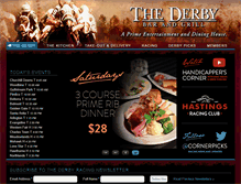 Tablet Screenshot of derbybarandgrill.com